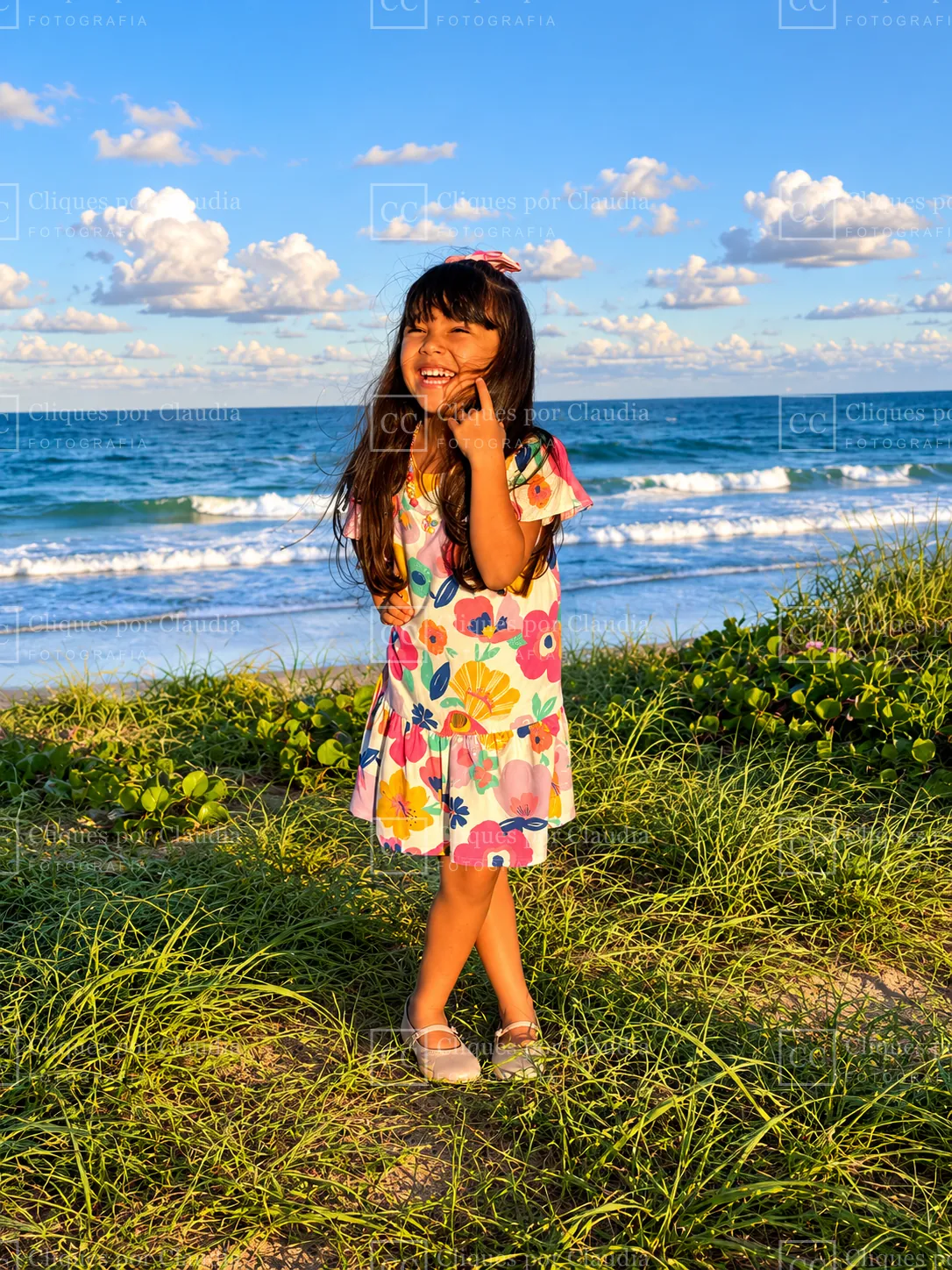 Retrato infantil com luz natural do fim de tarde no Paiva, Cabo de Santo Agostinho